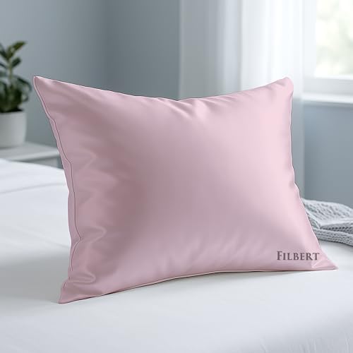 Image of Filbert Premium Satin Pillow Covers | Silky Satin Nights Where Comfort Meets Glamour | Best Gifting Collection - 18 inchx28 inch Inch - Baby Pink