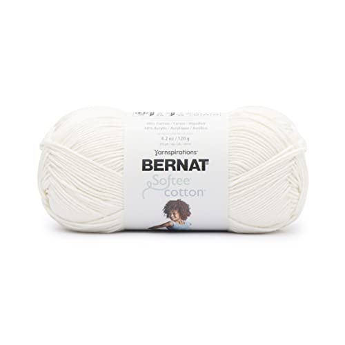 Image of Bernat Softee Cotton Cotton Yarn - 3 Pack of 120g /4.25oz - Nylon - 3 DK (Light) - 254 Yards - Knitting, Crocheting & Crafts