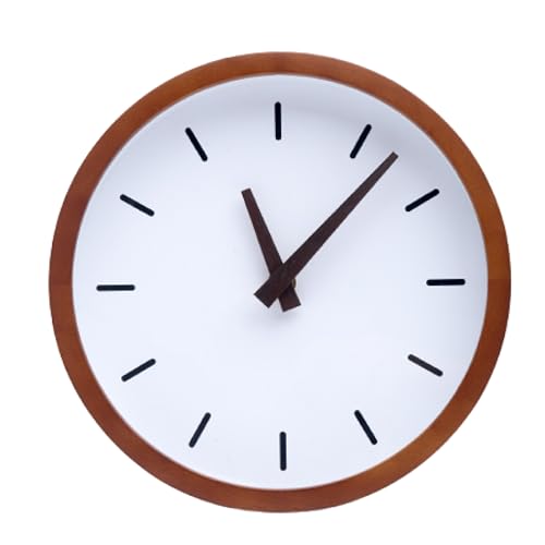 Driini Modern Mid Century Wood Analog Wall Clock (12