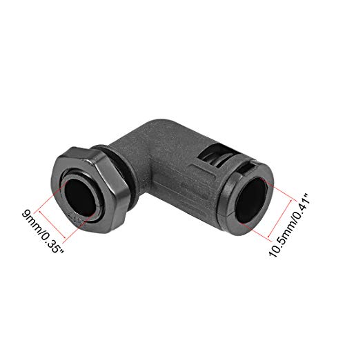 Uxcell Corrugated Tube Connector 90 Degree Ad10 Conduit Hose Joint Clamps 2Pcs #TOP1
