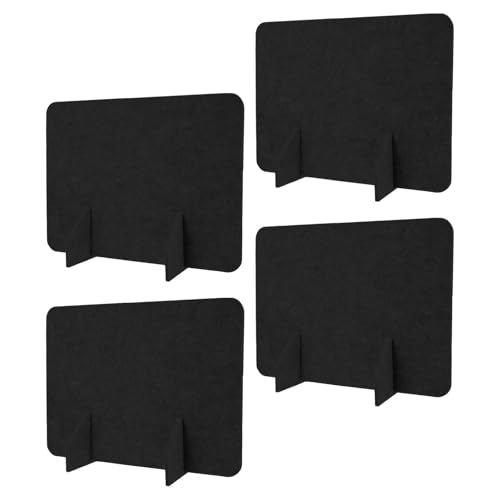 SHERCHPRY 4piezas Mampara de Fieltro para Pantalla Divisor de Mesa de Comedor Panel Divisor de Escritorio Independiente Partición de Restaurante de Espacio de Escritorio de Oficina Panel