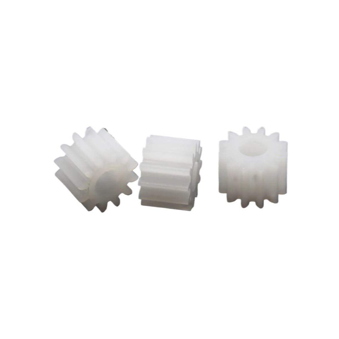 Shaft Pinion 10pcs 3mm D Hole Plastic Spur Gear 0.5M 12T Cylindrical Gear 0.5 Module 12 Teeth 1012DF Pinion DIY Model N20 Motor Gear Motor Transmission