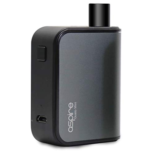 Aspire Gusto Mini Pod Vape Kit All in One System - Compatible with Element NS20 Pods - AIO Vape Kit No Nicotine Starter Vape (Grey)