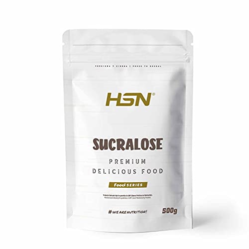Sucralosa en Polvo de HSN | Edulcorante Sin Calorías | Endulzante para Recetas Fitness | Alternativa al azúcar de mesa | No-GMO, Vegano, Sin Gluten, Sin Lactosa | 500 gr