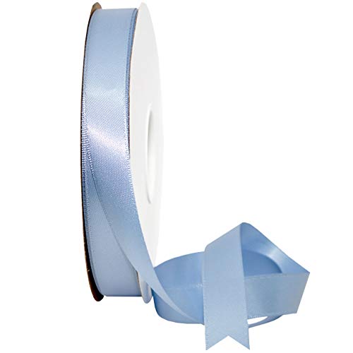 Image of Morex Ribbon 08816 /50-332 Double Face Satin Ribbon, 3 /8 inchx 50 Yd, French Blue