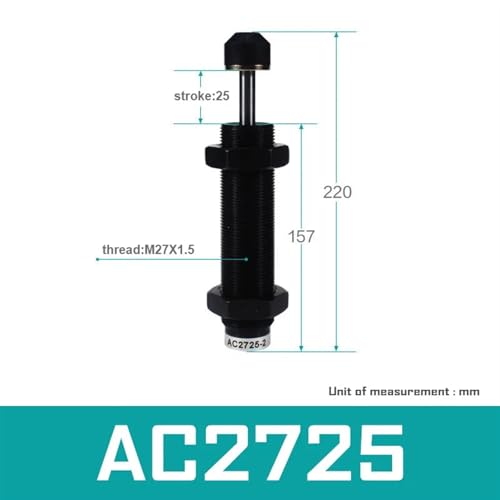 Amortiguador hidráulico de aceite AC2725 para absorción de impactos 3
