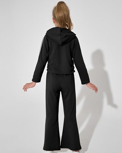 Girls Clothes Kids Winter Hoodies Outfits Ruched Sweatshirts Flared Sweatpants Fall Sweatsuit Set Little Girl Clothing4