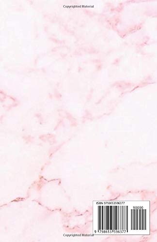 Live Laugh Love: Book - 5.5 x 8.5 Cute Pink Marble Print Notebook (Journal, Notebook, or Diary) 120 Pages - Image 2