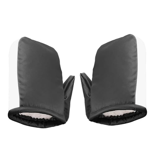 Puños para manillar de motocicleta, protector de manos de piel sintética, impermeable, para manillar de vehículos eléctricos, guantes de invierno, para scooter, moto, hombre, mujer, invierno, clima