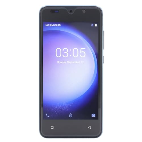 KIMISS Compatible con Teléfono Inteligente 12 con Pantalla HD de 5,0 Pulgadas, 4 GB de RAM, 32 GB de Almacenamiento, Cámaras Duales de 8 MP, Reconocimiento Facial, Diseño Ultradelgado (Blue)
