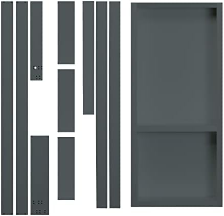 MURPHY DOOR - DIY Secret Bookcase Hidden Door, 36" x 80", Flush Mount, Pre-Assembled, Paint Grade (MDF), Hale Navy Finish