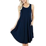 ❤Wir empfehlen Ihnen, ein Nummer größer zu bestellen. Das Minikleid ist nicht nur lässig, elegant zu kombinieren, sondern auch leicht und luftig.