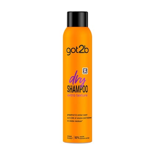 Got2b - Champú Seco Textura Extra, 200 ml, Refresca tu cabello al instante, adecuado para peinados