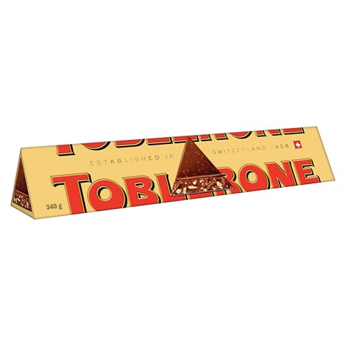 Toblerone Swiss Milk Chocolate Bar with Honey and Almond Nougat 340g
