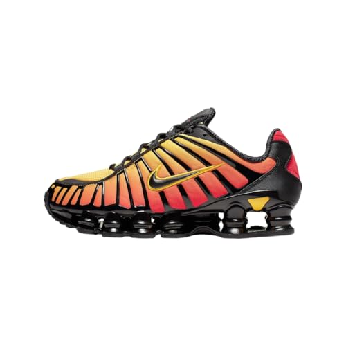 Nike Shox TL Men's Shoes (AV3595-004, Black/Amarillo/University Red/Black) Size 5