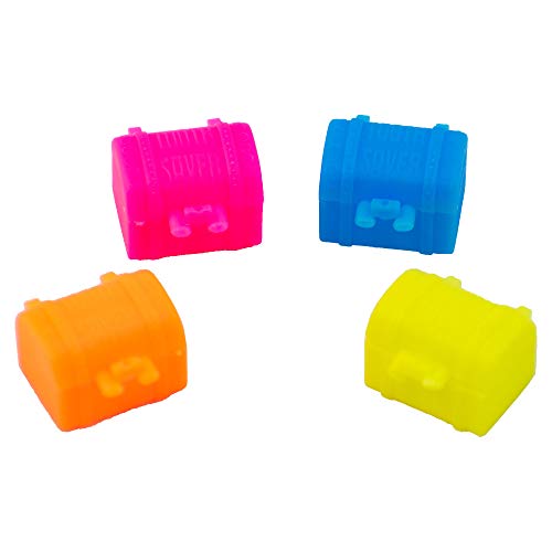Giggle Time Tooth Keep Chest Assortment - (144) Pieces - Assorted Bright Colors