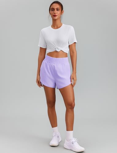 Image of PINSPARK Workout Tops for Women Short Sleeve Athletic Shirts UPF 50+ Quick Dry Running Outfits for Exercise Gym Hiking S-3XL
