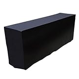 イベント テーブルクロス ブラック 黒 不織布 1800×450mm カラー3色展開 無地 ロゴ入り テーブルカバー 長机用 長方形 展示会 会議 J-CLUB idea