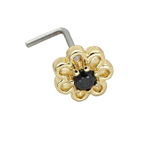 Excepro Sterling Silver Nose Hoop Ring Stud Body Jewelry 20 Gauge Fake Septum Nose Ring Multi Style