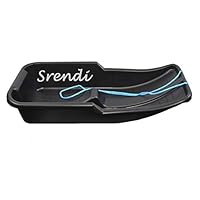 Srendi® BLACK Heavy Duty Large Adults Kids Children Snow Sledge Toboggan Sledge Rope Sled Play Snow Ice