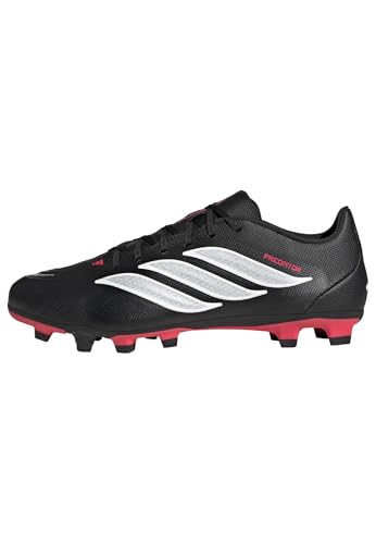 adidas Unisex Predator Club Firm Ground/Multi Ground Football Boots, core Black/FTWR White/Lucid red, 7.5 UK