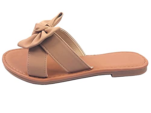 Tiara 12345465646 Slip On Sandal Slide Flat With Knot Bow thumb #4