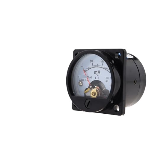 Ampèremètre analogique de panneau SO-45 AC cadran circulaire 300mA
