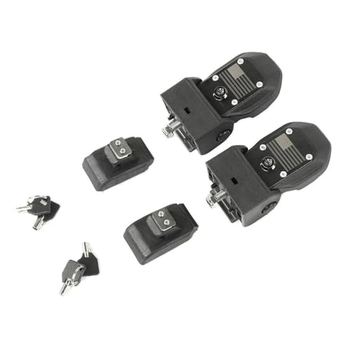 Paviitel Pair of Locking Hood Latch Hood Catch W/Lock Jlu 2pcs/Set for Jeep for Gladiator 2020-2023 for Wrangler 2018-2023 Black TCZ12019123031