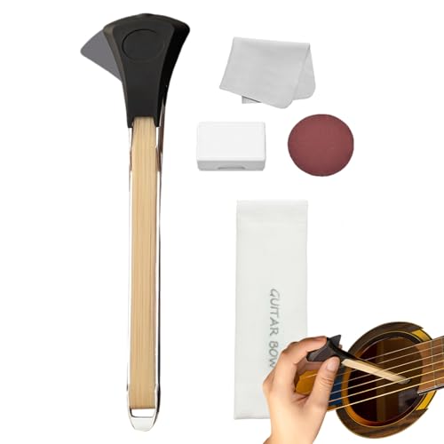 Huayeex Guitar Bow Kit, Guitar Bow Kit, De Guitarra, Accesorio De Guitarra De Doble Cara con Púa Incorporada, Portátil De De, Regalo para Amantes De La Guitarra