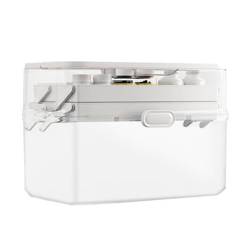 Boîte de rangement pour médicaments transparente étui multifonction - 8