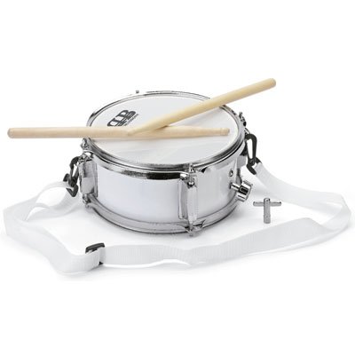 DB Percussion DB0087 - Caja infantil 8" x 4", color blanco