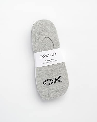 Calvin Klein Women's Socks - Comfort Cuff Sneaker Liner (6 Pack)2