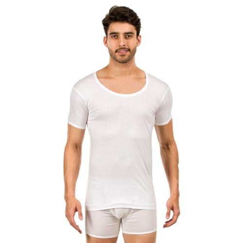 Image of Crystal FMO Half Sleeve Vest Pack of 1 (in, Numeric, 100, Regular, 1, White)