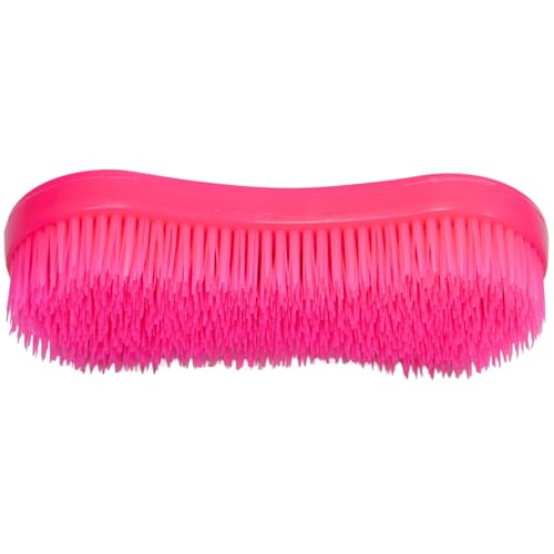 Intrepid International Magic Horse Brush, for Horse Grooming Kit w/Durable Plastic Bristles, Horse Brushes for Grooming, Dark Pink - Image 4