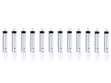 10ml Syringes Without Needle, 10cc Disposable Plastic Sterile Syringe with Luer Lock, Non-Sterile...