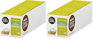 NESCAFÉ DOLCE GUSTO Cappuccino Skinny & Unsweetened Coffee Pods (16 Servings) (Pack of 2)