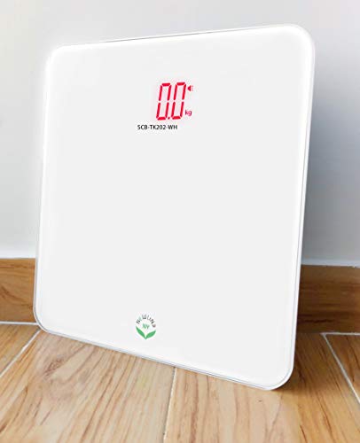 Newlineny Voice Talking Digital Bathroom Scale Easy Auto Step-On Auto Off Technology, White, Lb Or Kg, 440Lb Capacity #TOP2