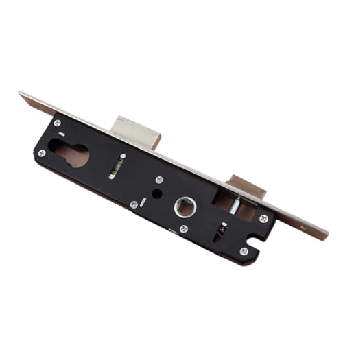 IZHAOGJING Cerradura de Embutir, Picaporte con Cerradura Bloqueo de Puerta de mortaja Negro Marco Corporal Deslizante Acero de la Puerta de Entrada de Seguridad(25mm)