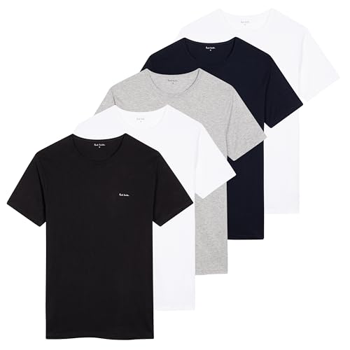 PS Paul Smith Men's 5-Pack T-Shirts, Multicolor