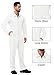 Arankhiger Unisex Halloween Jumpsuit Women Long Sleeve All White Cdady Coveralls Zip Up Cosplay Party Work Uniform L