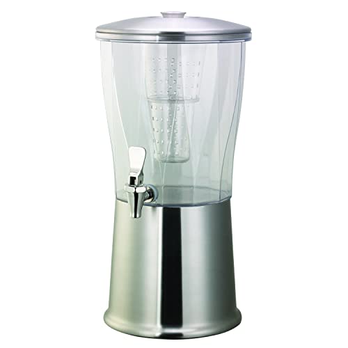 Service Ideas Beverage Dispenser with Infuser, 3 Gallon, Stainless Steel