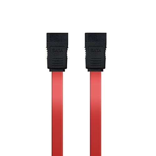 SATA Data Cable for Hard Disk or Devices with SATA Connection, Red, 0.5 m, OEM