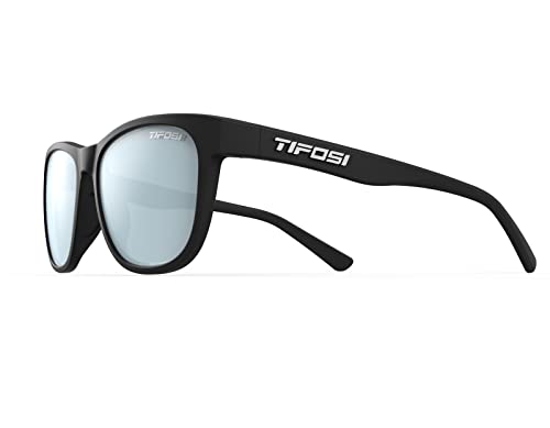 Tifosi Optics Swank Sunglasses (Satin Black/Smoke Bright Blue Lenses) #TOP7