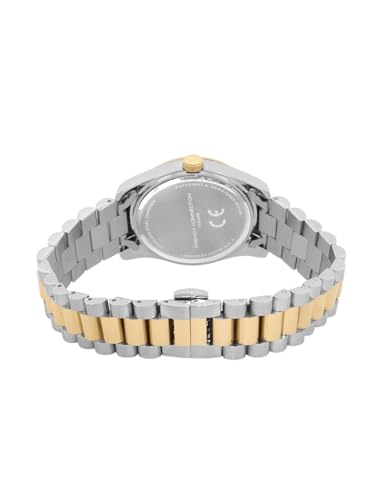 Image of French Connection Sol Dated Grey Round Dial Stainless Steel Strap | Casual | Premium | See Through Feature | Designed Feature Wrist Watch for Men - FCH14TM