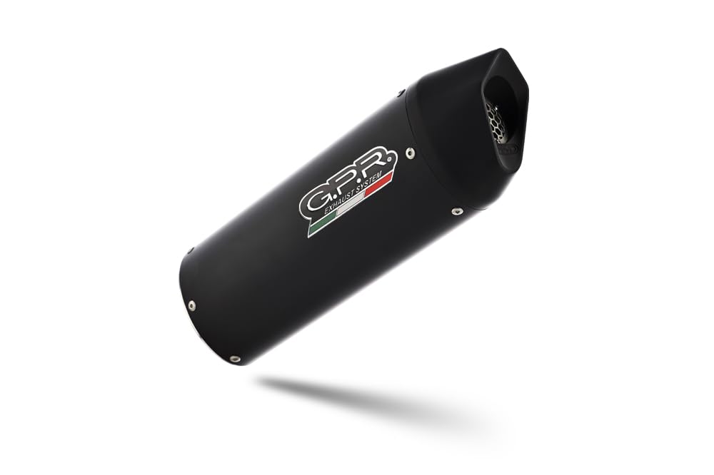 Scarico GPR compatibile con Ktm Enduro 690 R 2021-2023, Furore Evo4 Nero, Terminale di scarico omologato, fornito con db killer estraibile, catalizzatore e raccordo specifico