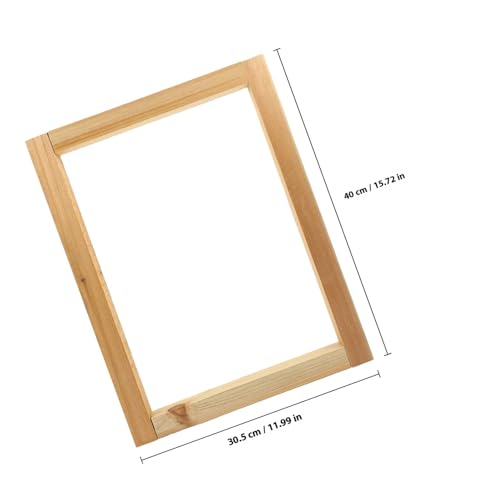Cadre de sérigraphie en bois lavable et réutilisable pour impression textile DIY - 3