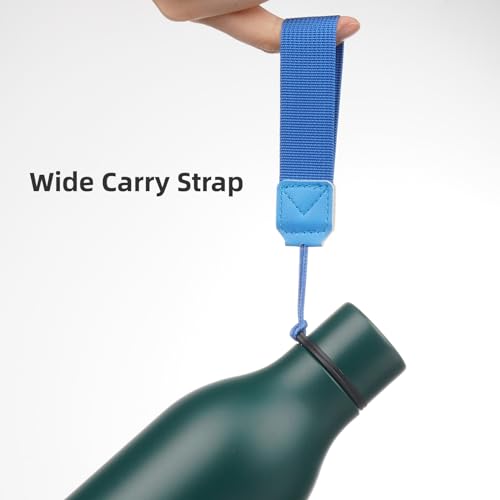 Image of Konokyo Insulated Water Bottle with Strap,25 oz Double Wall Stainless Steel Vacuum Bottles Metal Water Flask,Army green