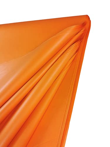 Orangefarbenes Seidenpapier, 25 große Blätter, säurefreies Kunstpapier, Geschenkverpackungen, Aufbewahrung, Verpacken, Kunst und Handwerk, Großpackung, Archivierung, Zerkleinern, 70 x 50 cm Blattgröße