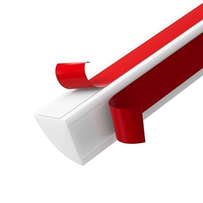 Flexible Quarter Round Molding,118Inch Self Adhesive Peel and Stick Silicone Rubber Quarter Round Trim Molding for Wall Edge Corner, Cabinet Edge, Countertops