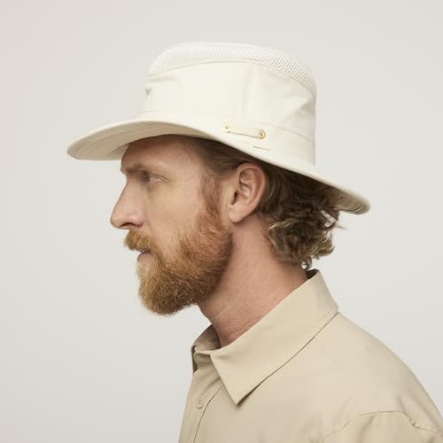 Image of Tilley LTM5 Airflo Medium Brim Hat - Ultralight, Buoyant & Breathable, UPF 50+ Sun Protection, Water-Resistant